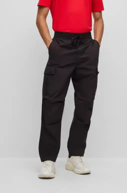 Hugo Carlo Cargo Trousers Black