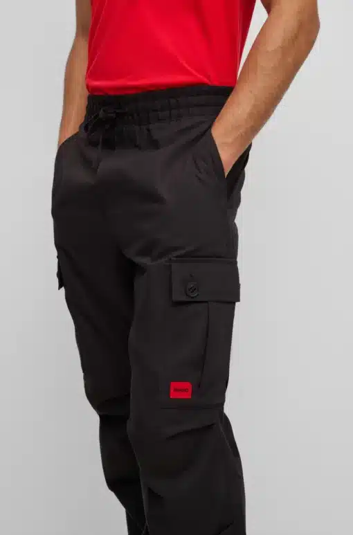 Hugo Carlo Cargo Trousers Black