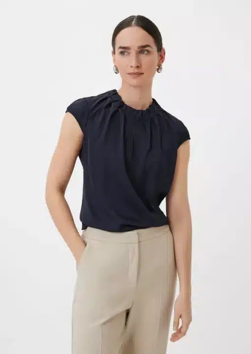 Comma, Blouse Top Navy