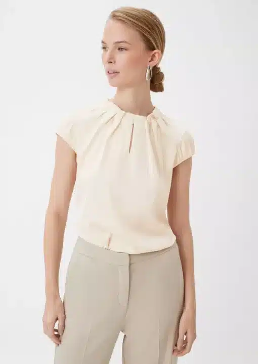 Comma, Blouse Top Beige