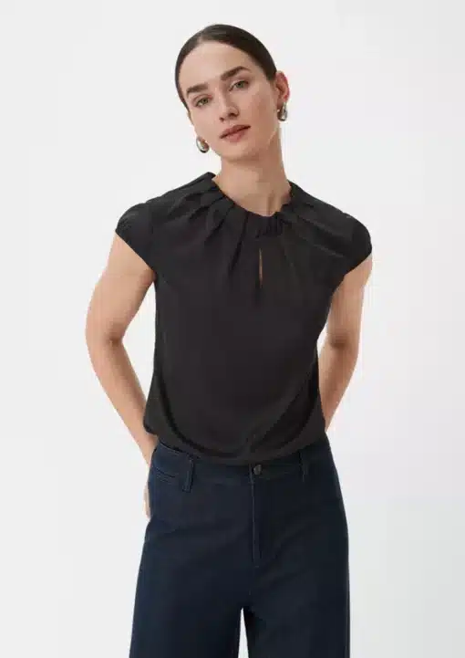 Comma, Blouse Top Black