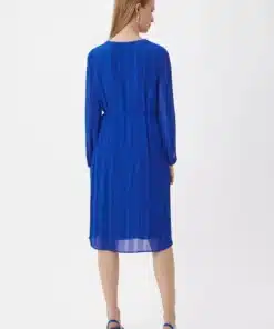 Comma, Plisee Dress Ocean Blue