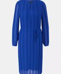 Comma, Plisee Dress Ocean Blue