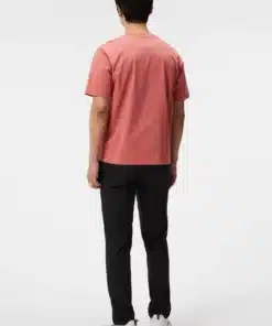 J.Lindeberg Hale Logo Patch T-shirt Dusty Cedar