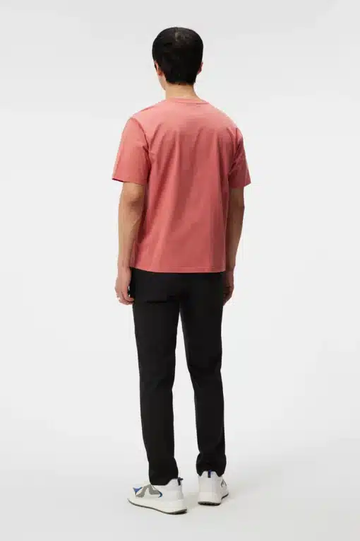 J.Lindeberg Hale Logo Patch T-shirt Dusty Cedar