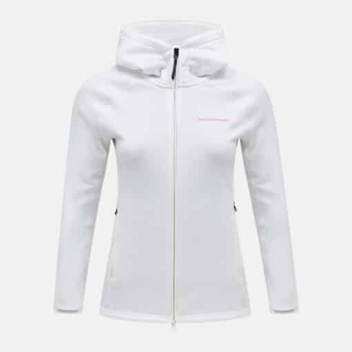 Peak Performance Chill Light Zip Hood Woman Offwhite