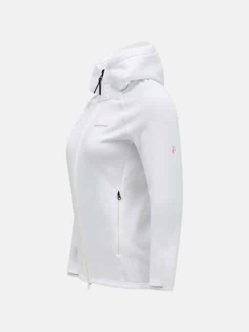 Peak Performance Chill Light Zip Hood Woman Offwhite