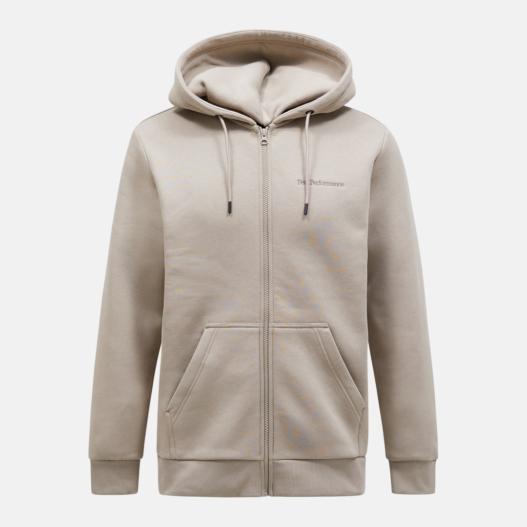 Buy Peak Performance Original Small Logo Zip Hood Men Avid Beige Scandinavian Fashion Store