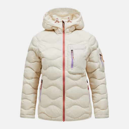 Peak Performance Helium Utility Down Hood Women Sand Fog