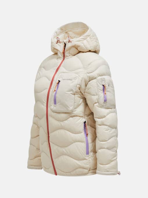 Peak Performance Helium Utility Down Hood Women Sand Fog
