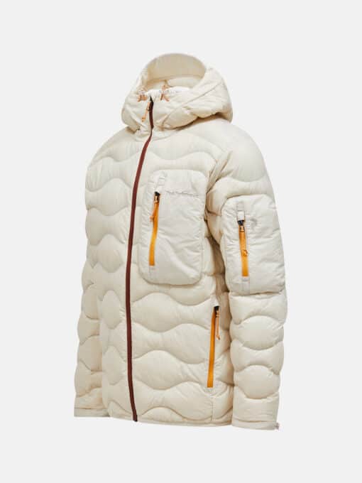 Peak Performance Helium Utility Down Hood Men Sand Fog