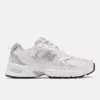 New Balance 530 White With Silver Metallic