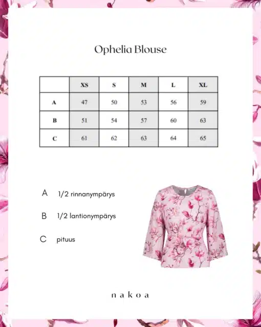 Nakoa Ophelia Blouse Ballet of Blossoms