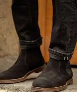 Sneaky Steve Risty Suede Shoe Black