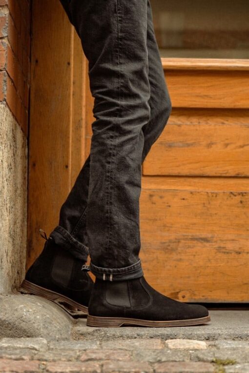 Sneaky Steve Risty Suede Shoe Black