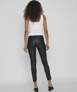 Vila Commit Coated Pants Black