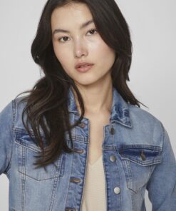 Vila Show New Denim Jacket Light Blue Denim