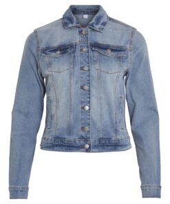 Vila Show New Denim Jacket Light Blue Denim