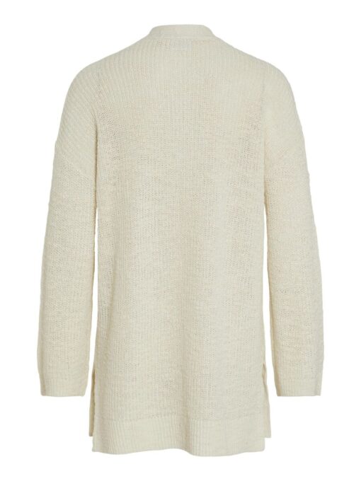 Vila Poca Open Knit Cardigan Egret