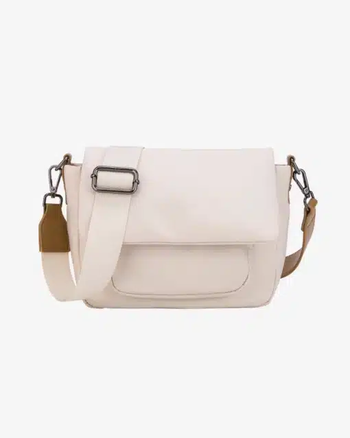 Hvisk Cayman Pocket Puffer Matte Twill Bag Pearl Cream