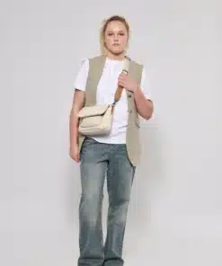 Hvisk Cayman Pocket Puffer Matte Twill Bag Pearl Cream