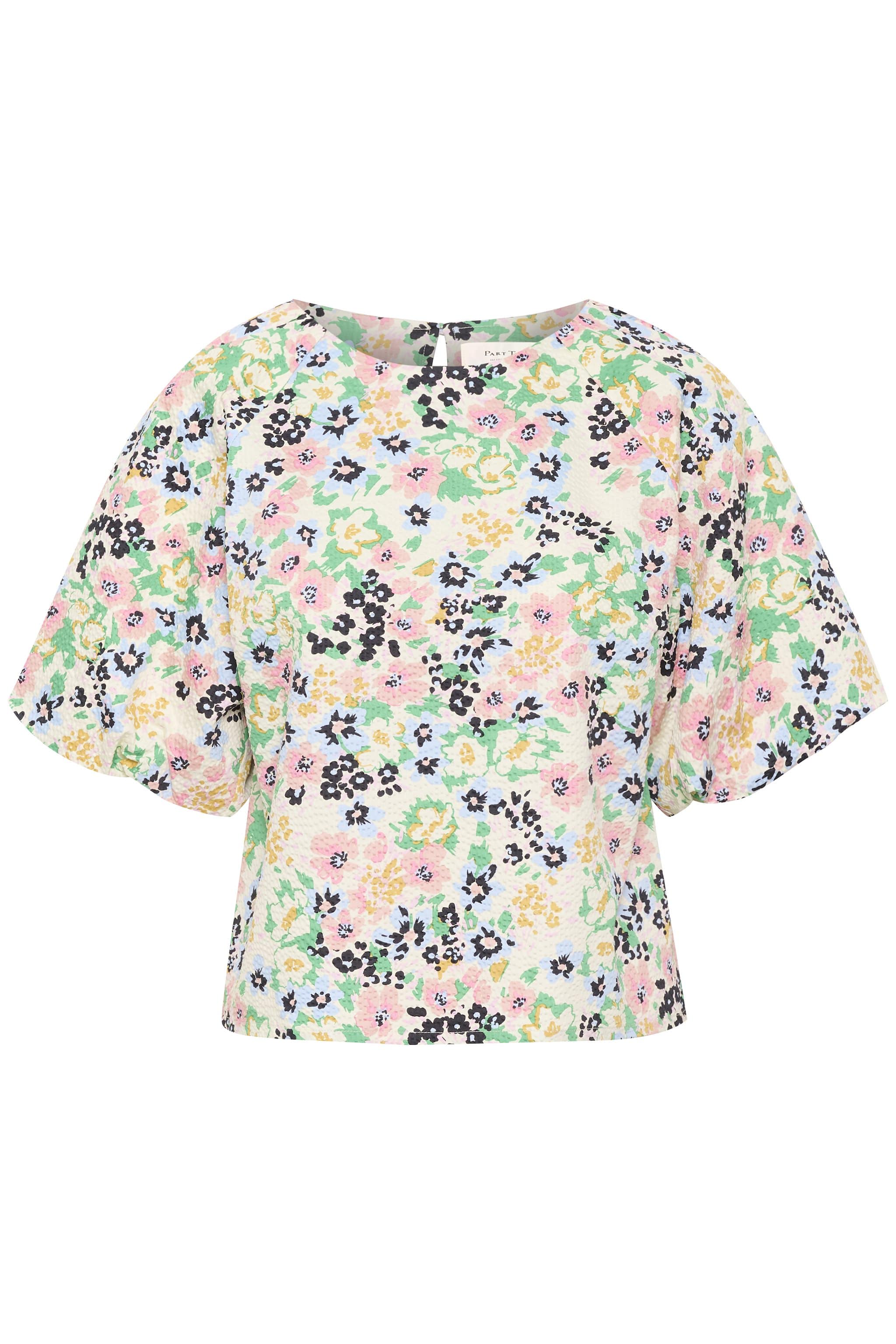 Buy Part Two Estermarine Blouse Green Multi Flower Print