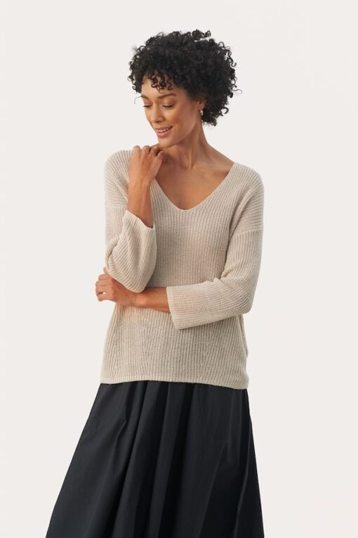Part Two Etrona Pullover Natural Linen