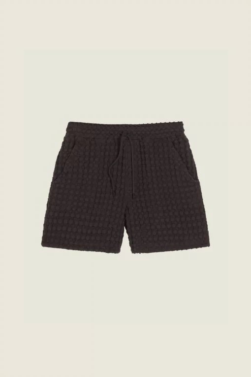 OAS Porto Waffle Shorts Nearly Black