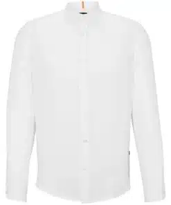 Boss Race Linen Shirt White