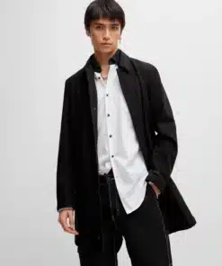 Hugo Mare Car Coat Black