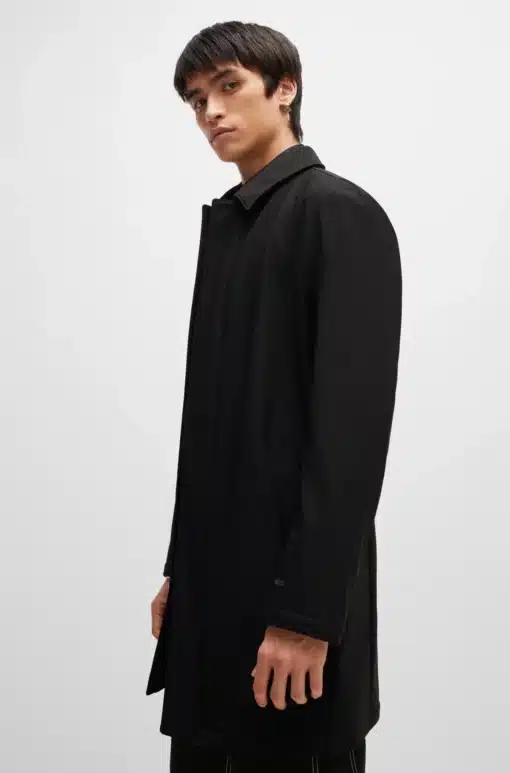 Hugo Mare Car Coat Black
