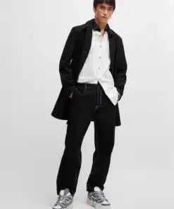 Hugo Mare Car Coat Black