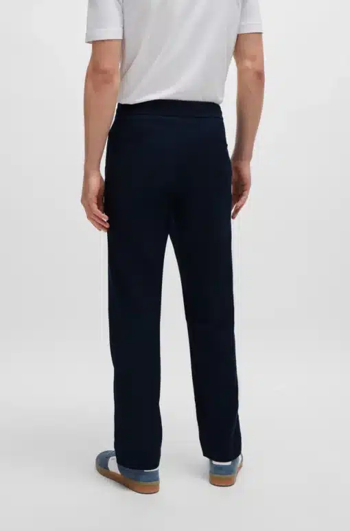 Boss Sanderson Linen Pants Dark Navy