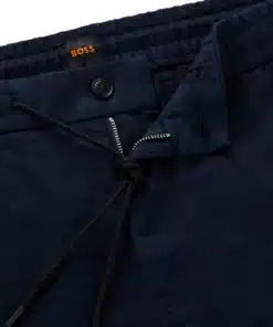 Boss Sanderson Linen Pants Dark Navy