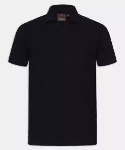 Oscar Jacobson Mirza Short Sleeve Poloshirt Dark Blue