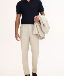 Oscar Jacobson Mirza Short Sleeve Poloshirt Dark Blue