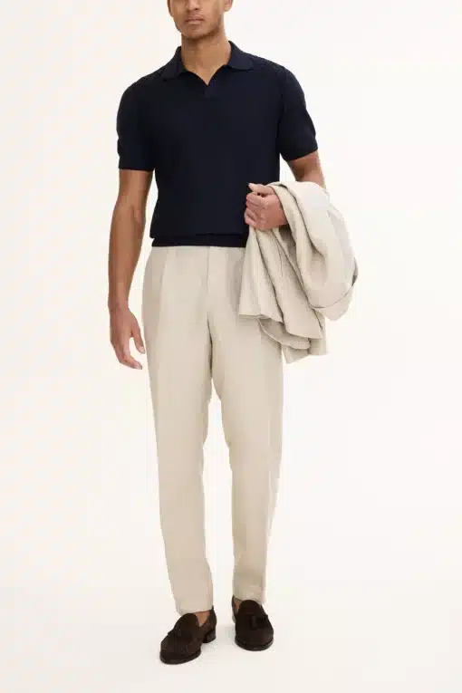 Oscar Jacobson Mirza Short Sleeve Poloshirt Dark Blue