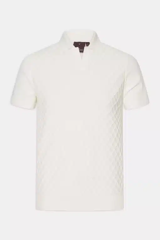 Oscar Jacobson Mirza Short Sleeve Poloshirt  White