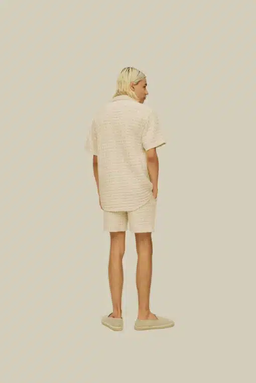 OAS Cuba Waffle Shirt Ecru