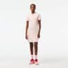 Lacoste Stretch Cotton Pique Dress Light Pink