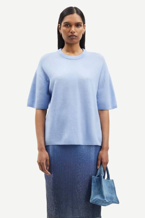 Samsøe Samsøe Megan T-shirt Blue Heron