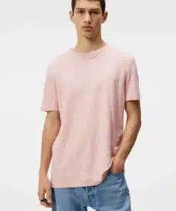 J.Lindeberg Coma Linen Tee Powder Pink