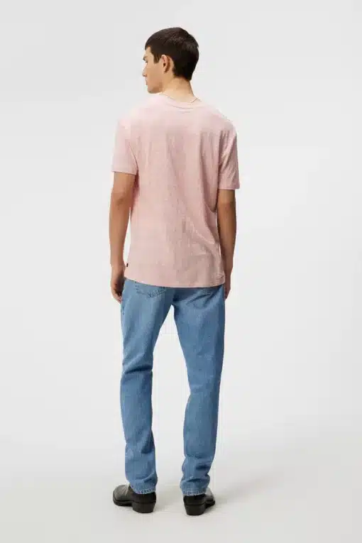 J.Lindeberg Coma Linen Tee Powder Pink