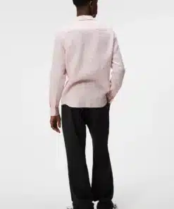 J.Lindeberg Slim Linen Melange Shirt Powder Pink