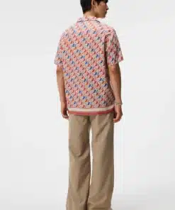 J.Lindeberg Elio Tencel Moto Print Shirt