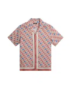 J.Lindeberg Elio Tencel Moto Print Shirt