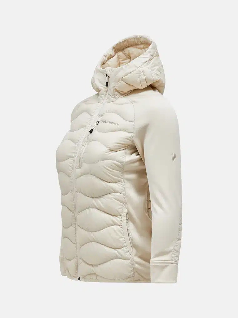 Buy Peak Performance Helium Hybrid Down Hood Jacket Women Sandfog Scandinavian Fashion Store