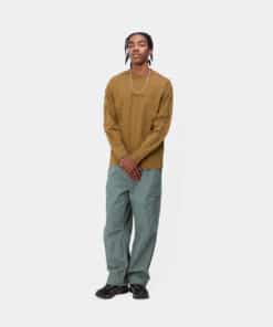 Carhartt WIP L/S Safety Pin T-Shirt Hamilton Brown/Black