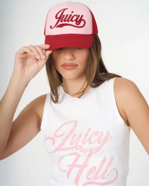 Juicy Couture Enrique Trucker Cap Candy Pink