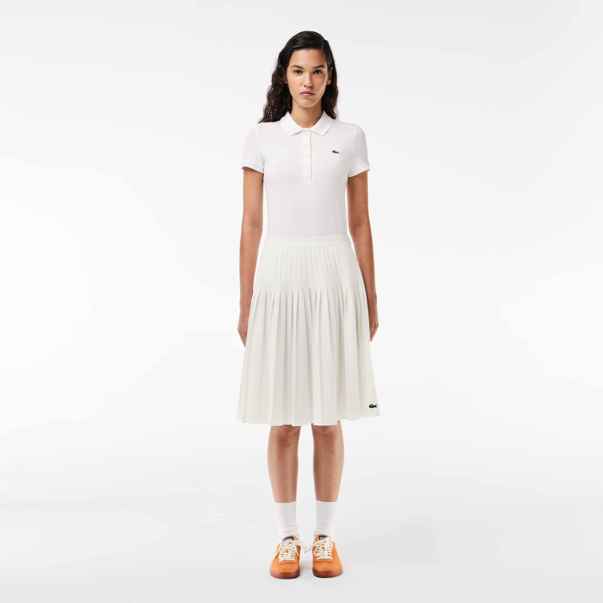 Pleated tennis skirt lacoste best sale